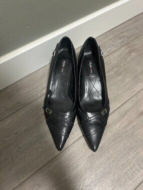 Style & Co Black Kitten Heel Womans Shoes Pointed Toe Size 7